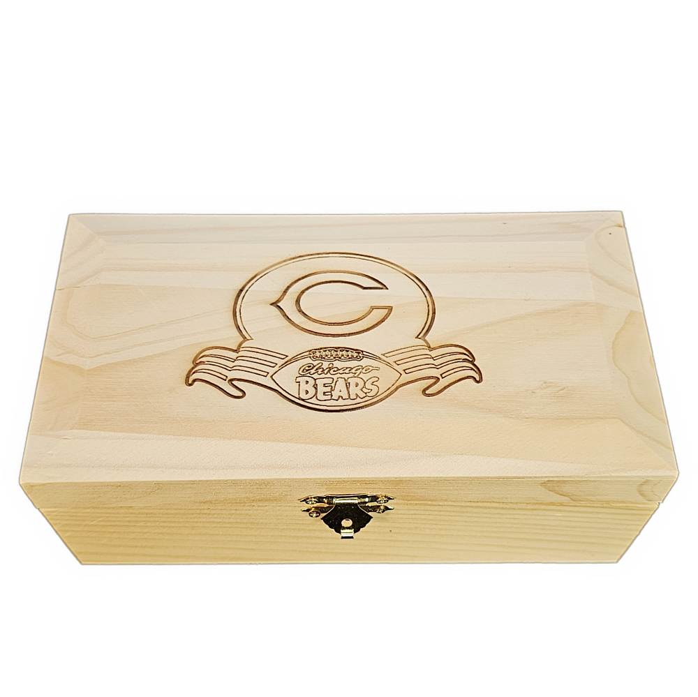 Picture of Chicago Bears Domino Set Chicago Bears - Orange and Blue with white dots