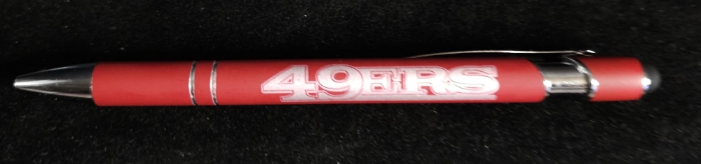 Picture of Custom Engraved Metal Team Ink Pens with Stylus