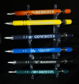 Picture of Custom Engraved Metal Team Ink Pens with Stylus