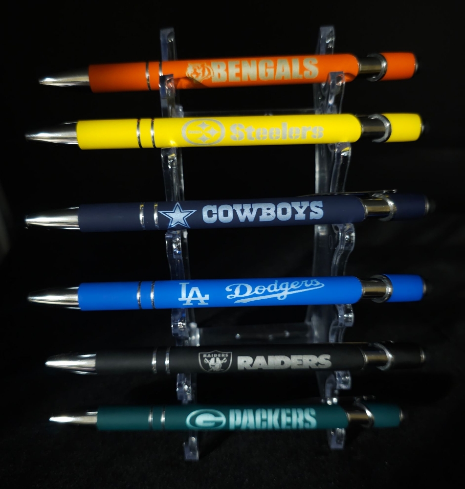 Picture of Laser Engraved Sports Team Ink Pen with Stylus