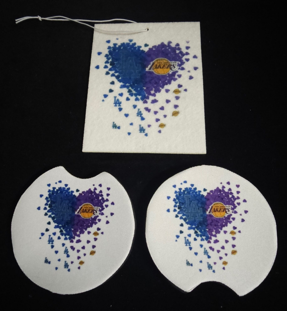 Picture of Car Air Freshener with Matching Car Coasters