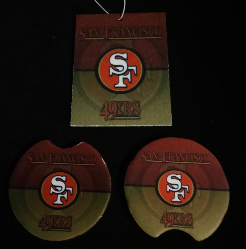 Picture of Car Air Freshener with Matching Car Coasters
