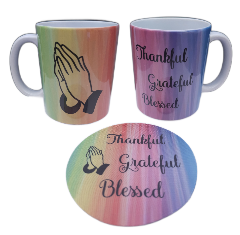 Picture of Thankful Grateful Blessed with Praying Hands