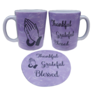 Picture of Thankful Grateful Blessed with Praying Hands