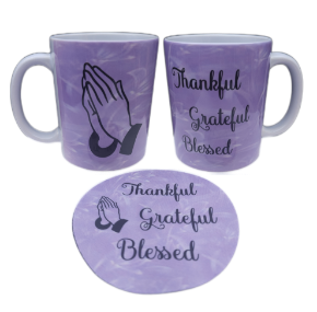 Picture of Thankful Grateful Blessed with Praying Hands