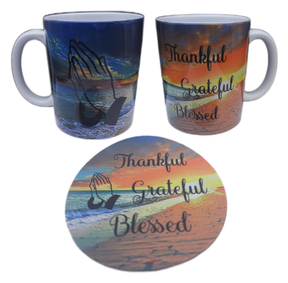 Picture of Thankful Grateful Blessed with Praying Hands