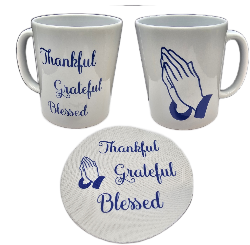 Picture of Thankful Grateful Blessed with Praying Hands
