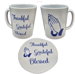 Picture of Thankful Grateful Blessed with Praying Hands