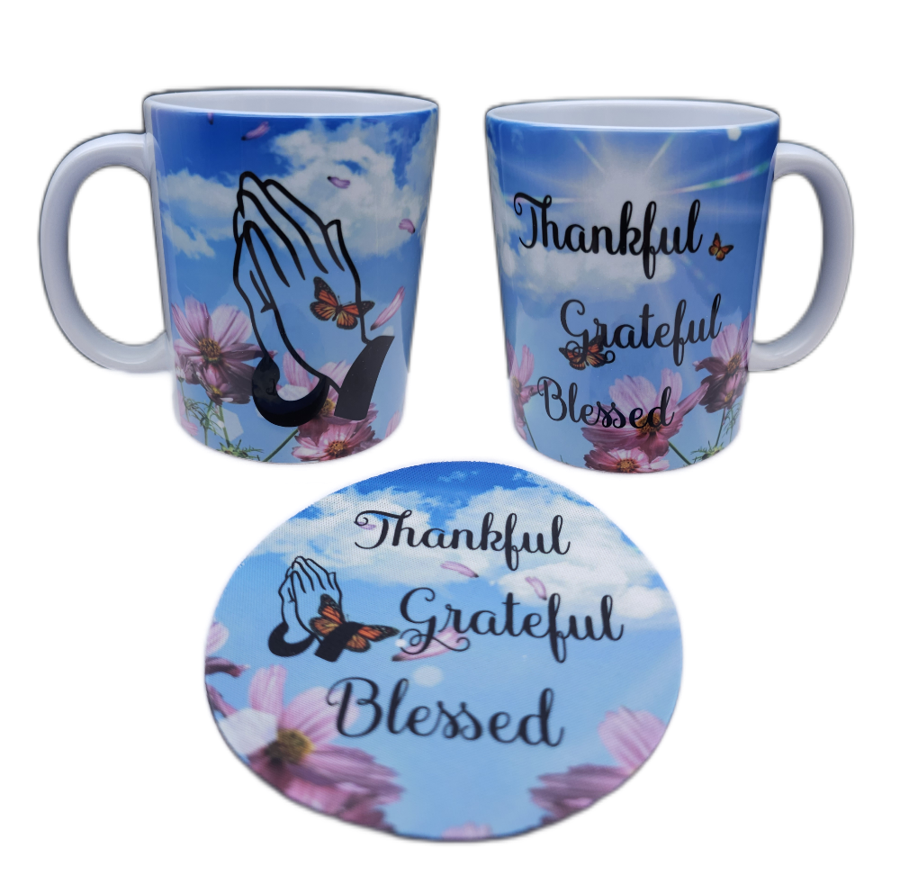 Picture of Thankful Grateful Blessed with Praying Hands