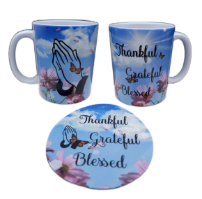 Picture of Thankful Grateful Blessed with Praying Hands