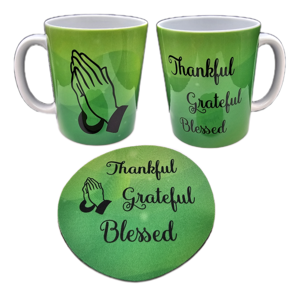 Picture of Thankful Grateful Blessed with Praying Hands