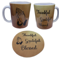 Picture of Thankful Grateful Blessed with Praying Hands