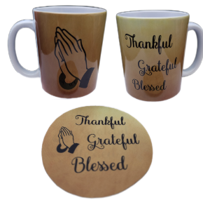 Picture of Thankful Grateful Blessed with Praying Hands