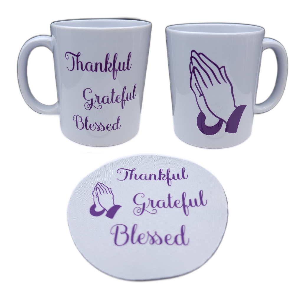 Picture of Thankful Grateful Blessed with Praying Hands