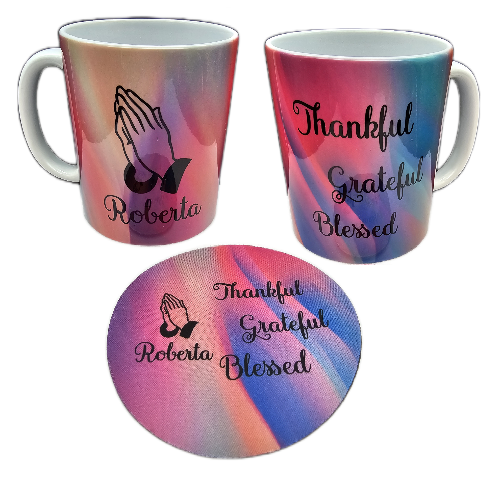 Picture of Thankful Grateful Blessed with Praying Hands