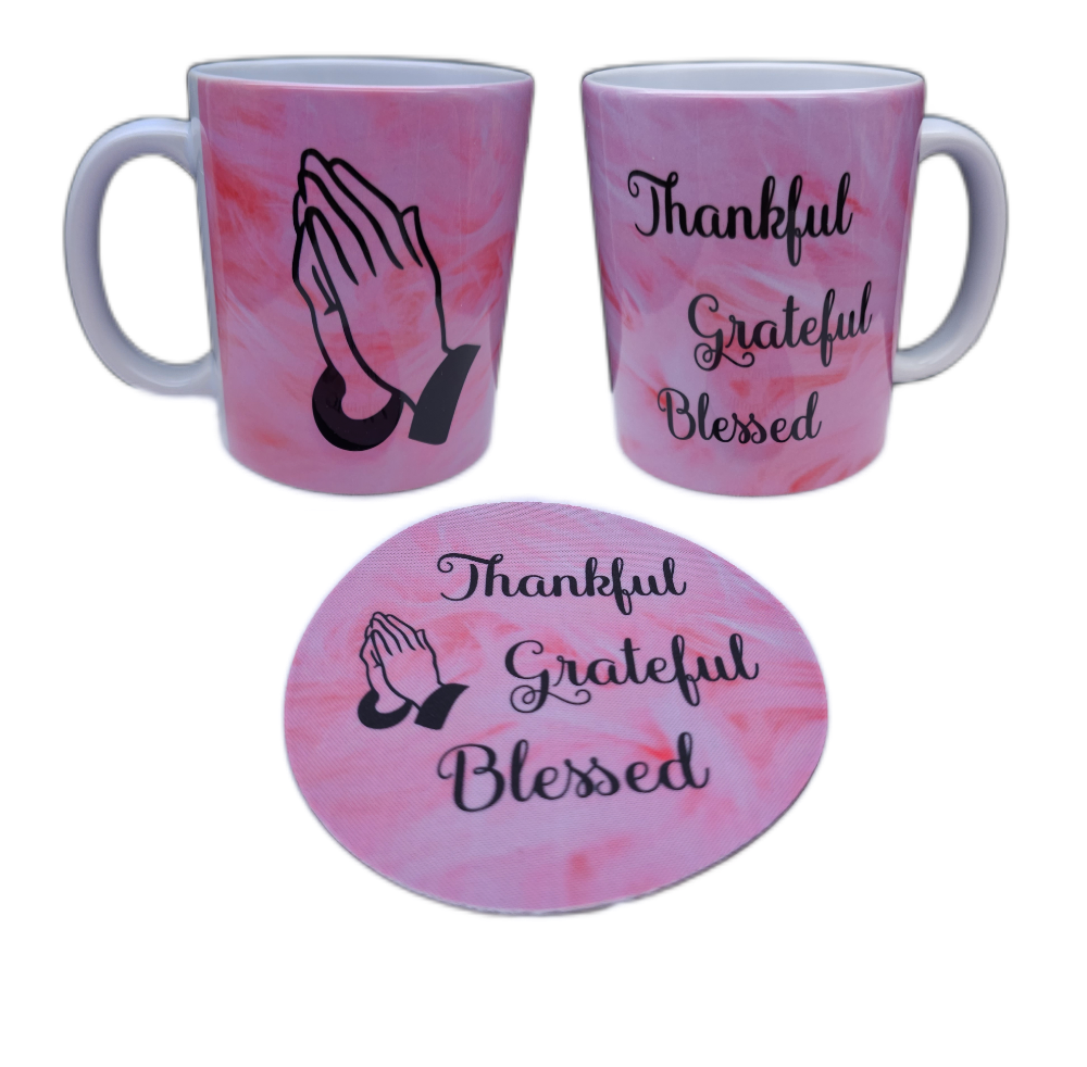 Picture of Thankful Grateful Blessed with Praying Hands