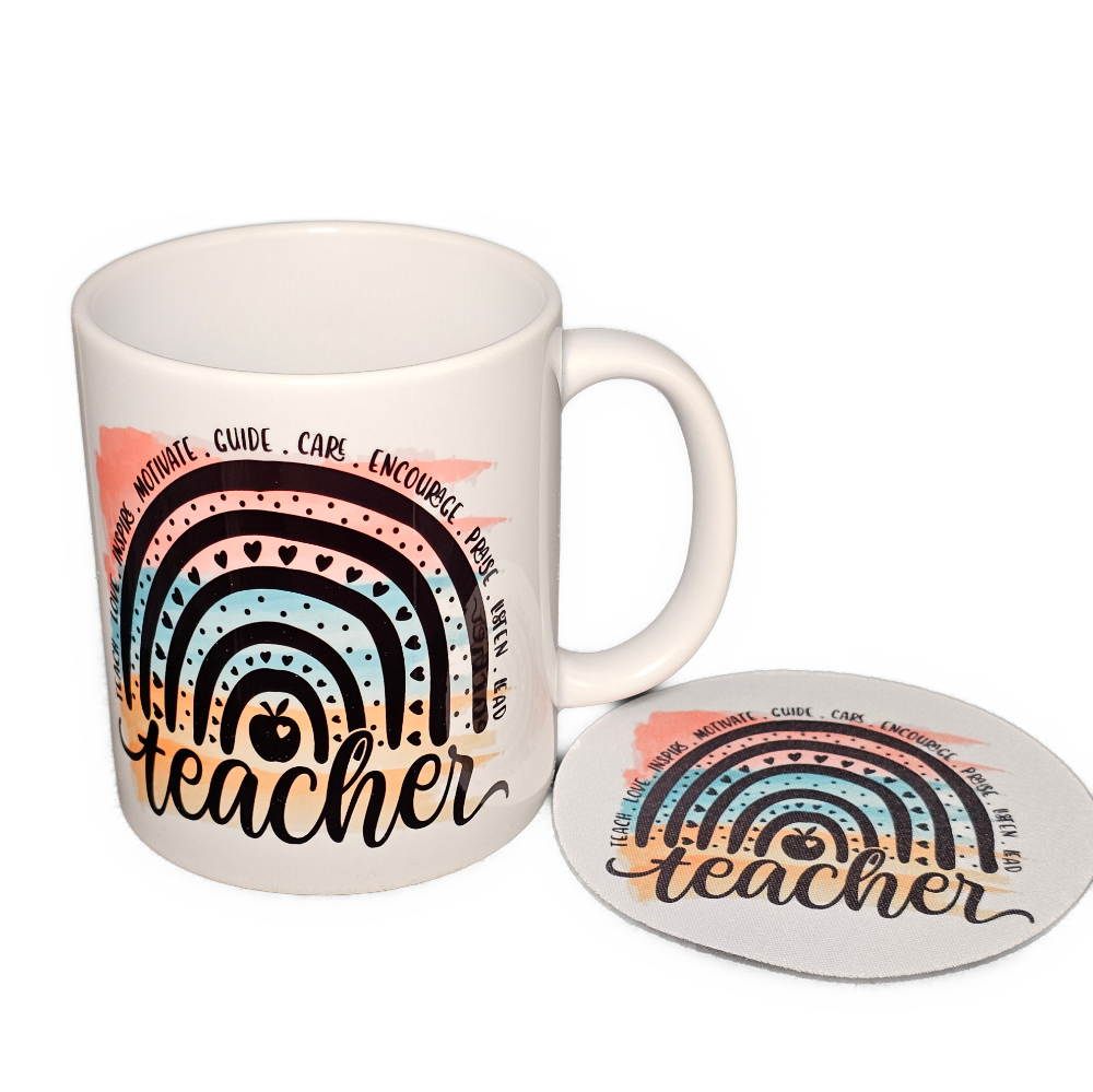 Picture of Teacher - Boho Rainbow