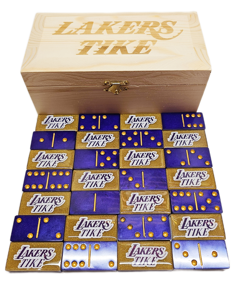 Picture of Lakers Customized Domino Set Customized with Name