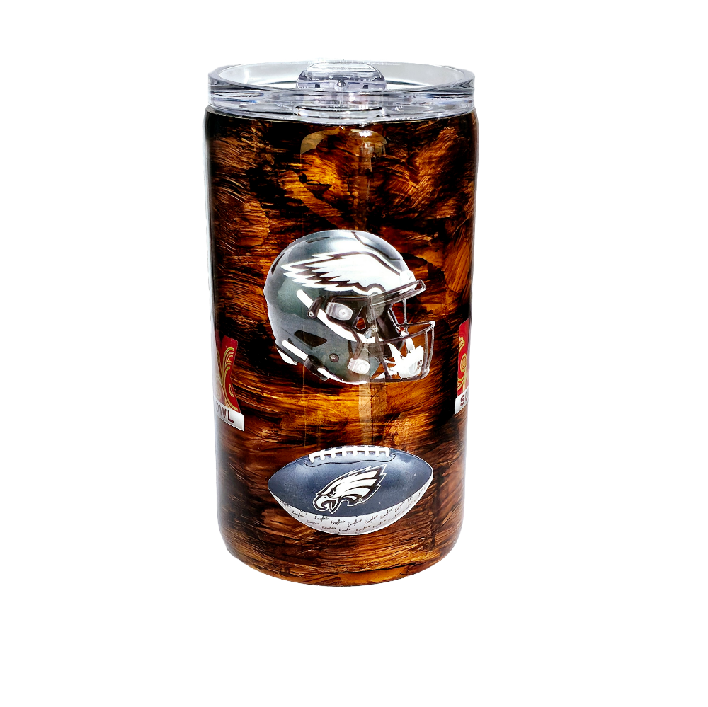 Picture of 14oz Philadelphia Eagles Wood Grain Tumbler