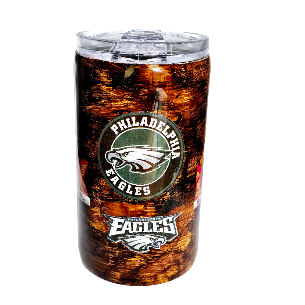 Picture of 14oz Philadelphia Eagles Wood Grain Tumbler