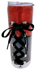 Picture of Glittered Tennis Shoe Tumbler