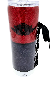 Picture of Glittered Tennis Shoe Tumbler