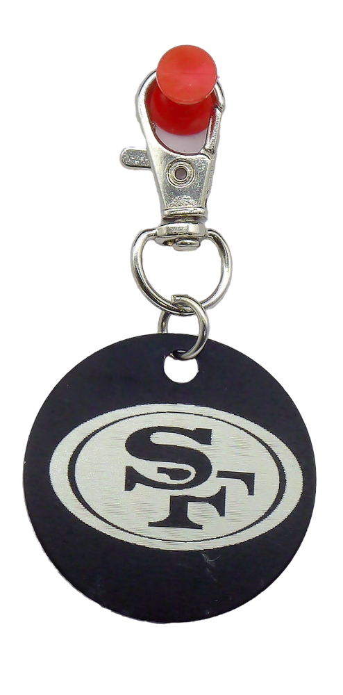 Picture of San Francisco 49ers Black Metal  Key Chain