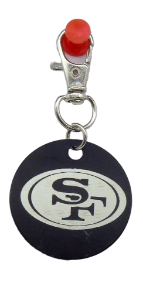 Picture of San Francisco 49ers Black Metal  Key Chain