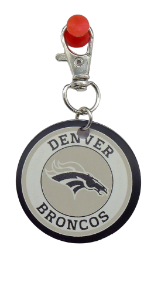 Picture of Denver Broncos Black Metal Key Chain