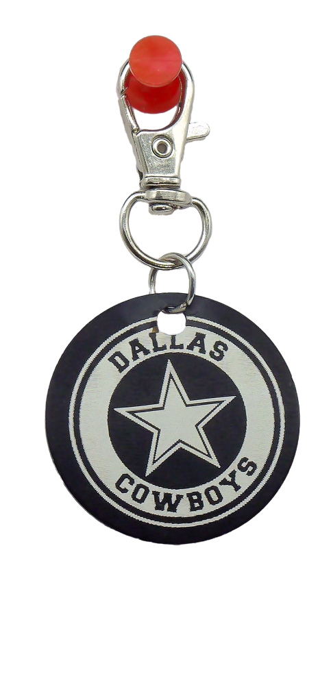 Picture of Dallas Cowboys Black Metal Key Chain