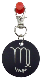Picture of Black Metal Zodiac Sign Steel Key Chain