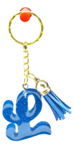 Picture of Glittered Initial Key Chains