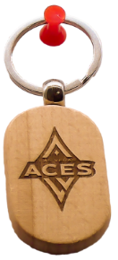 Picture of Las Vegas Aces Wood Engraved Keychain