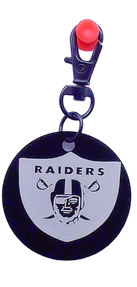 Picture of Raiders Black Metal Key Chain