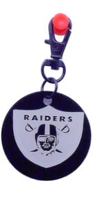 Picture of Raiders Black Metal Key Chain