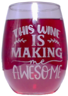 Picture of Stemless Engraved Wine Glasses