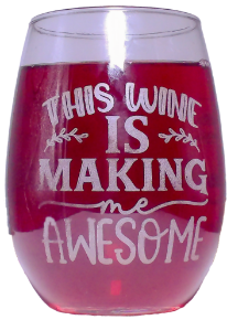 Picture of Stemless Engraved Wine Glasses