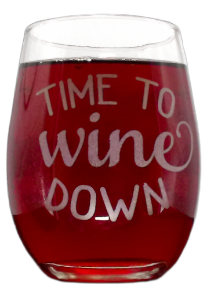 Picture of Stemless Engraved Wine Glasses