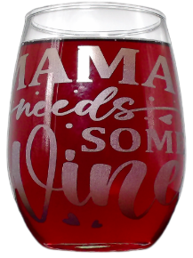 Picture of Stemless Engraved Wine Glasses