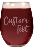 Picture of Stemless Engraved Wine Glasses