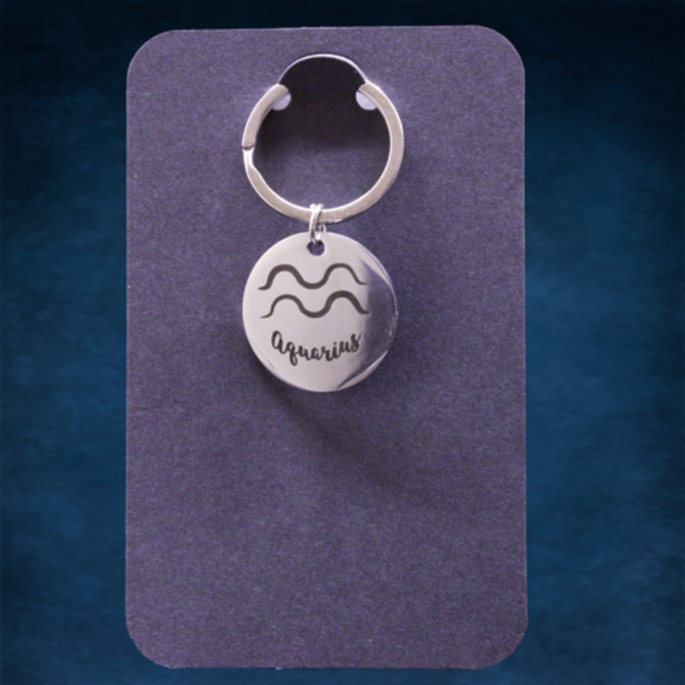 Picture of Zodiac Sign Stainless Steel Key Chains