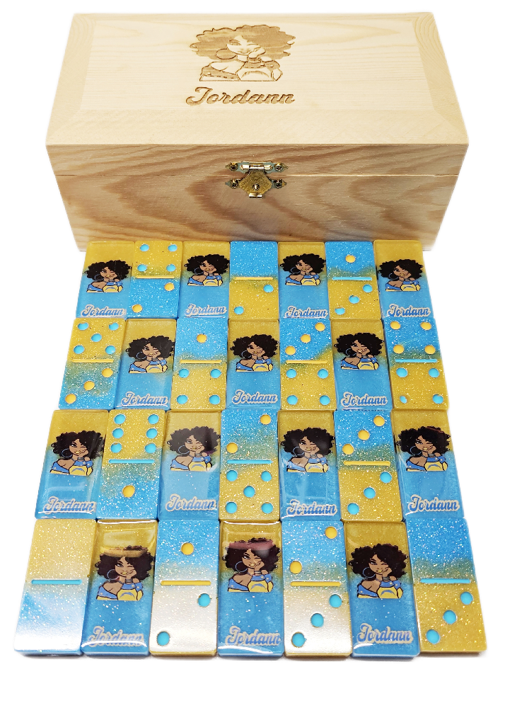 Picture of LA Chargers Customized Domino Set