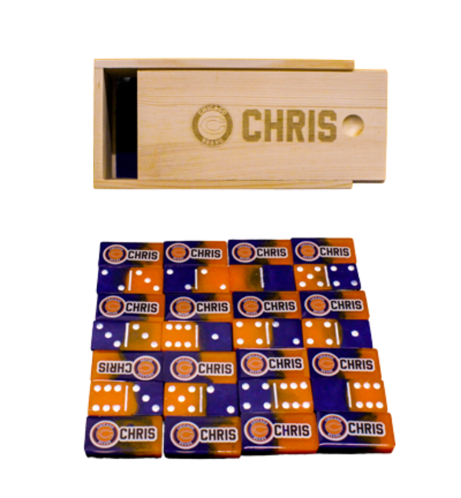 Picture of Chicago Bears Customized Domino Set