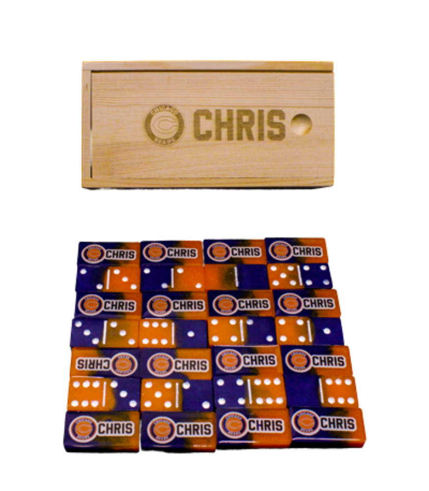 Picture of Chicago Bears Customized Domino Set