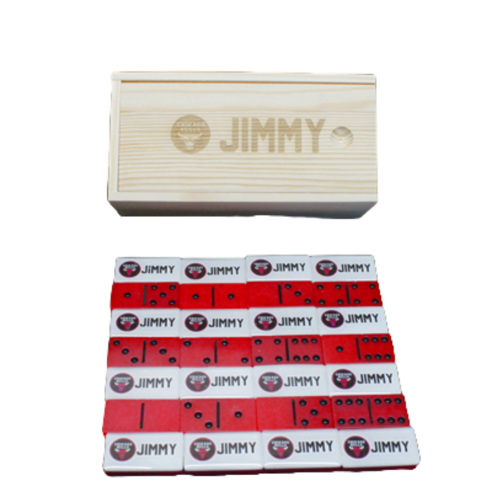 Picture of Chicago Bulls Customized Domino Set